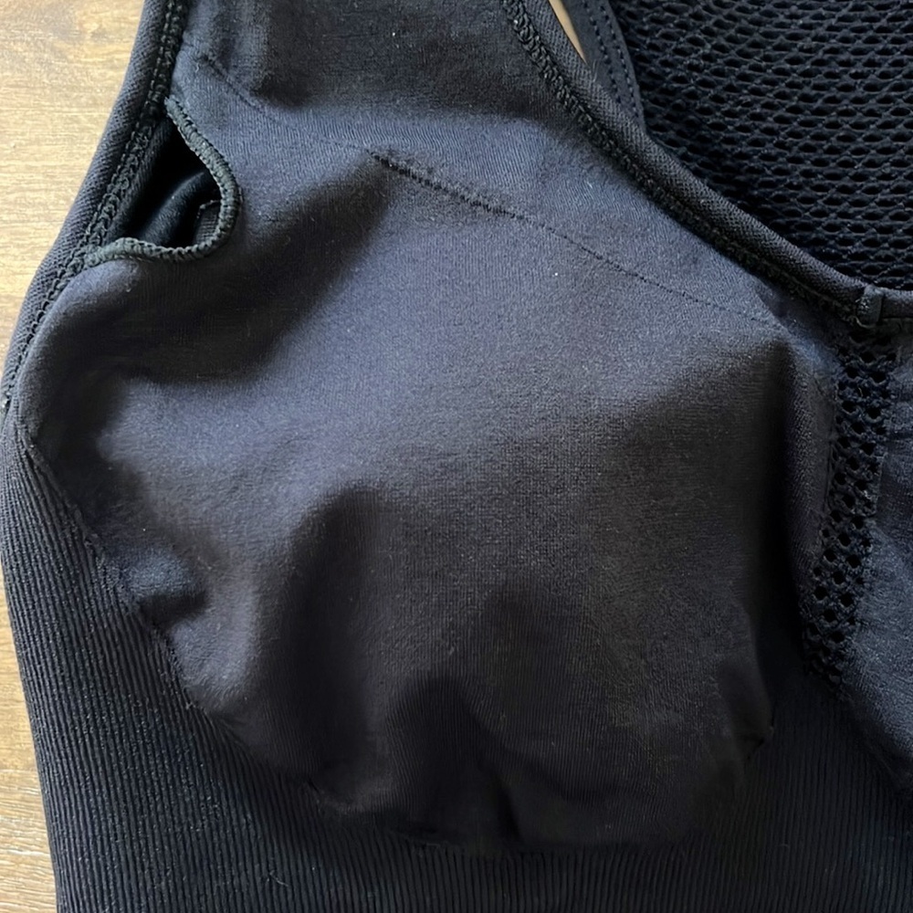 Zella Pulse Seamless Sports Bra Black Racerback NWOT - Picture 11 of 16